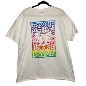 Weezer Band Tee Rainbow Pride Colors 2XL (016)
